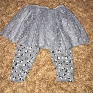 Minnie Mouse tutu with leggings